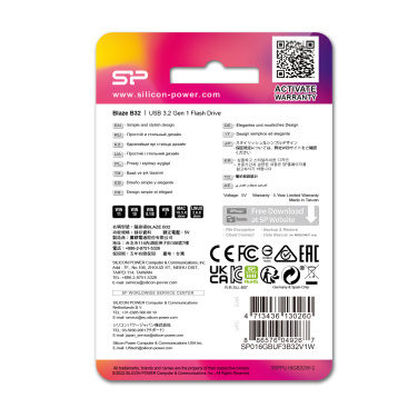 Logo trade corporate gift photo of: PENDRIVE SILICON POWER B32 3.2