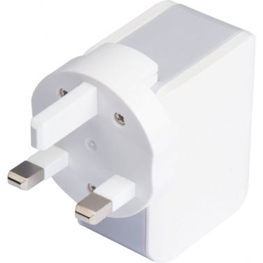 Logo trade promotional giveaways image of: Travel adapter ANTWERP