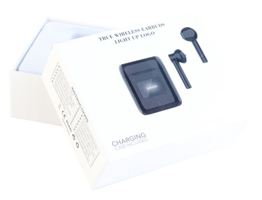 Logotrade promotional merchandise photo of: Wireless earbuds with light up logo