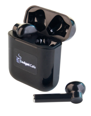 Logotrade corporate gift picture of: Wireless earbuds with light up logo
