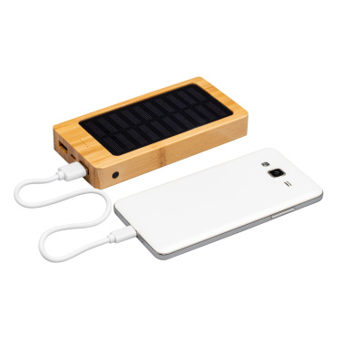 Logotrade promotional gift image of: Bamboo power bank BAKERSFIELD