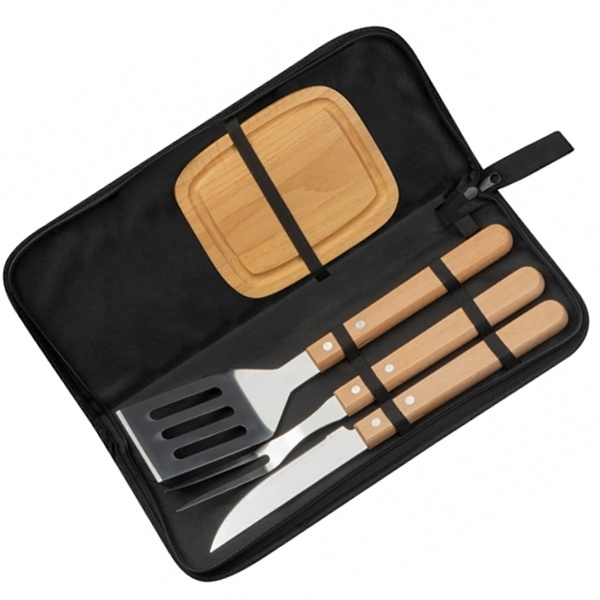 Logo trade promotional giveaways image of: Barbecue set BELFAST