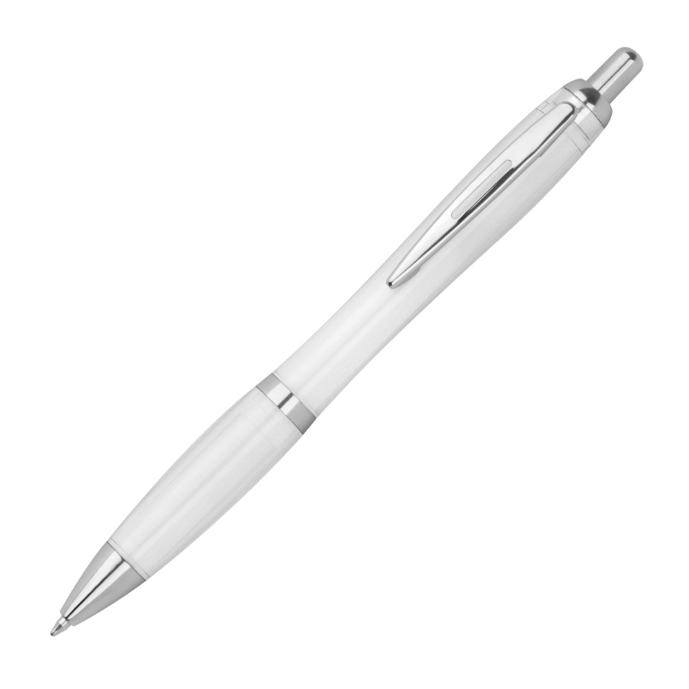 Logo trade business gifts image of: Transparent ballpen ALKEN