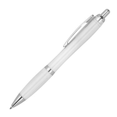 Logo trade promotional products image of: Transparent ballpen ALKEN