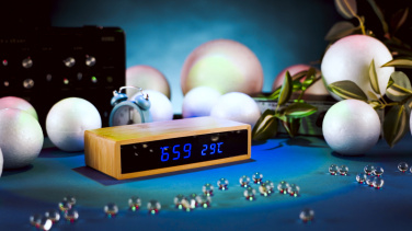 Logotrade promotional gift image of: Desk clock TRONDHEIM