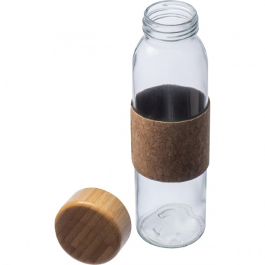 Logo trade corporate gifts picture of: Glass bottle SKOPJE 500 ml
