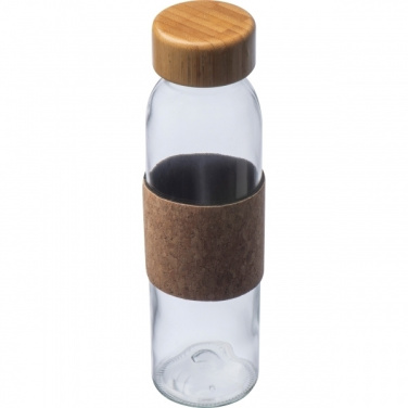 Logo trade corporate gift photo of: Glass bottle SKOPJE 500 ml