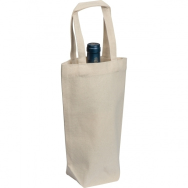 Logo trade corporate gift photo of: Cotton wine bag NICE