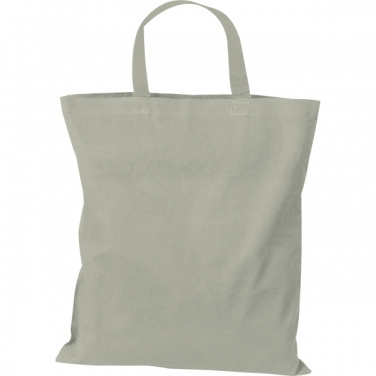Logo trade promotional giveaways image of: Cotton bag with short handles BREGENZ