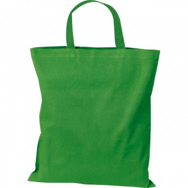 Logo trade business gifts image of: Cotton bag with short handles BREGENZ