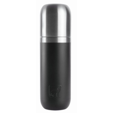 Logo trade corporate gifts picture of: Vacuum bottle DINARA Schwarzwolf