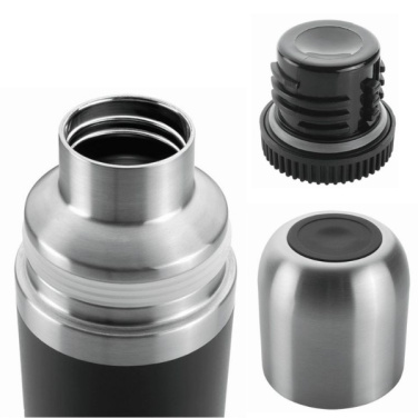 Logotrade promotional item image of: Vacuum bottle DINARA Schwarzwolf