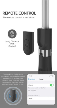Logotrade business gifts photo of: Selfie stick with tripod, K06