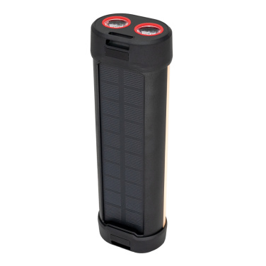 Logo trade promotional merchandise picture of: Solar flashlight with power bank, ES982