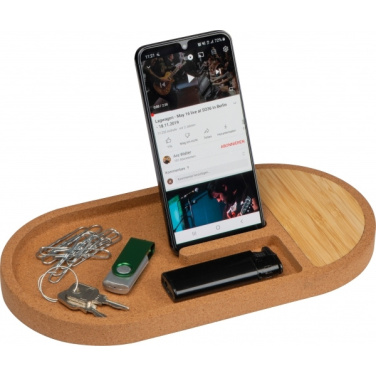 Logo trade advertising products picture of: Desk organiser with charging station LANCASTER