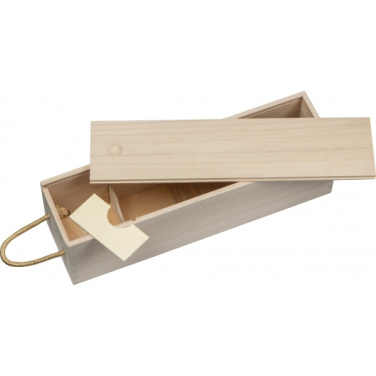Logo trade corporate gifts image of: Wine box DAVENPORT