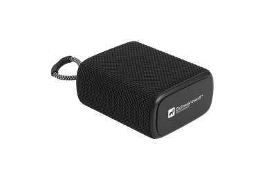 Logotrade promotional giveaway image of: Waterproof bluetooth speaker HARDEOL Schwarzwolf