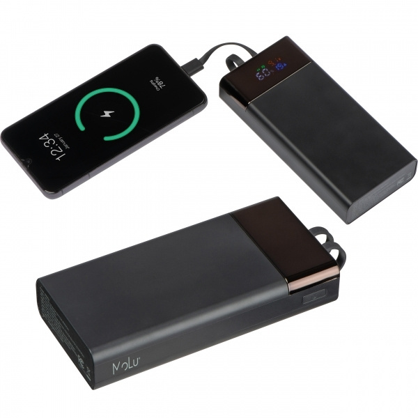 Logo trade promotional products image of: Power bank 20 000 mAh MARABELLA MoLu
