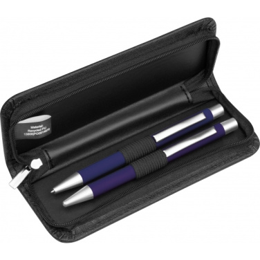 Logo trade promotional giveaways image of: Writing set soft touch Uppsala