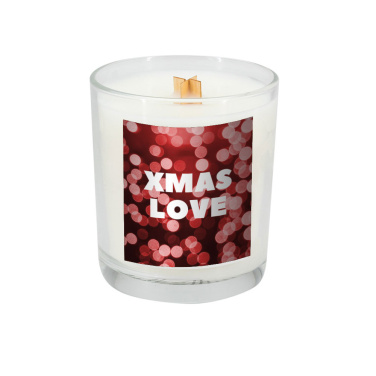 Logo trade promotional gift photo of: Soy candle 190g Christmas love
