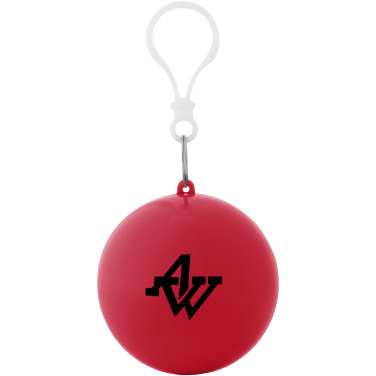 Logo trade advertising products picture of: Xina rain poncho in storage ball with keychain