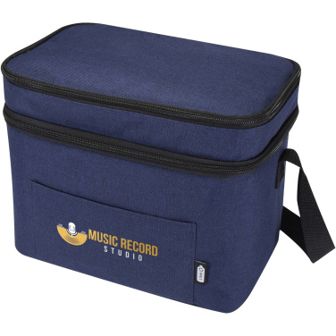 Logo trade business gifts image of: Tundra GRS RPET double compartments cooler bag 13L