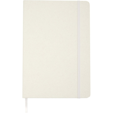 Logo trade promotional items image of: Bass A5 recycled hard cover notebook with lined pages