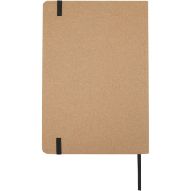 Logo trade promotional merchandise photo of: Holm A5 stone paper hard cover notebook with lined pages