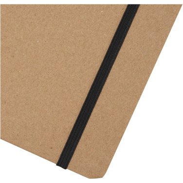 Logo trade corporate gifts image of: Holm A5 stone paper hard cover notebook with lined pages