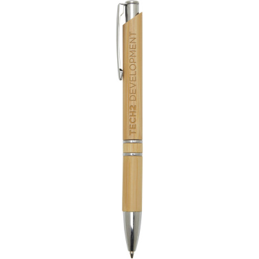 Logotrade corporate gifts photo of: Wicker bamboo ballpoint pen