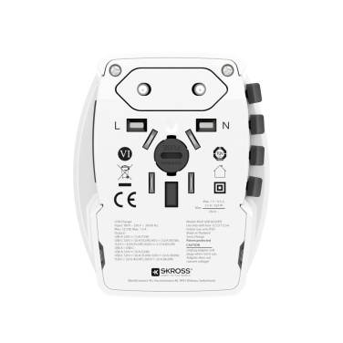 Logotrade corporate gift picture of: SKROSS World Travel Adapter MUV 65W PD with USB C Cable
