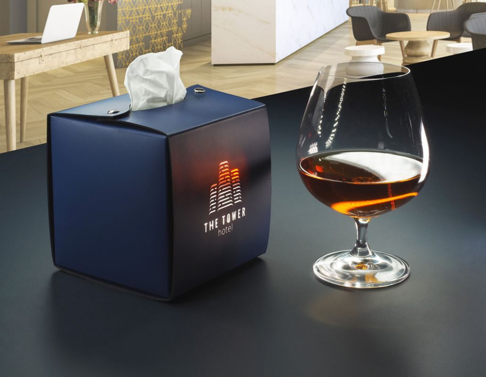 Logo trade business gifts image of: Tissue box 1199094