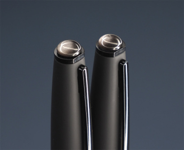 Logotrade promotional item picture of: Obsidian stone Pen set 1290036