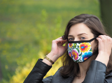 Logo trade promotional giveaway photo of: MARS cotton mask (size M) 1379165