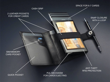 Logo trade promotional gifts image of: RFID wallet 1230131