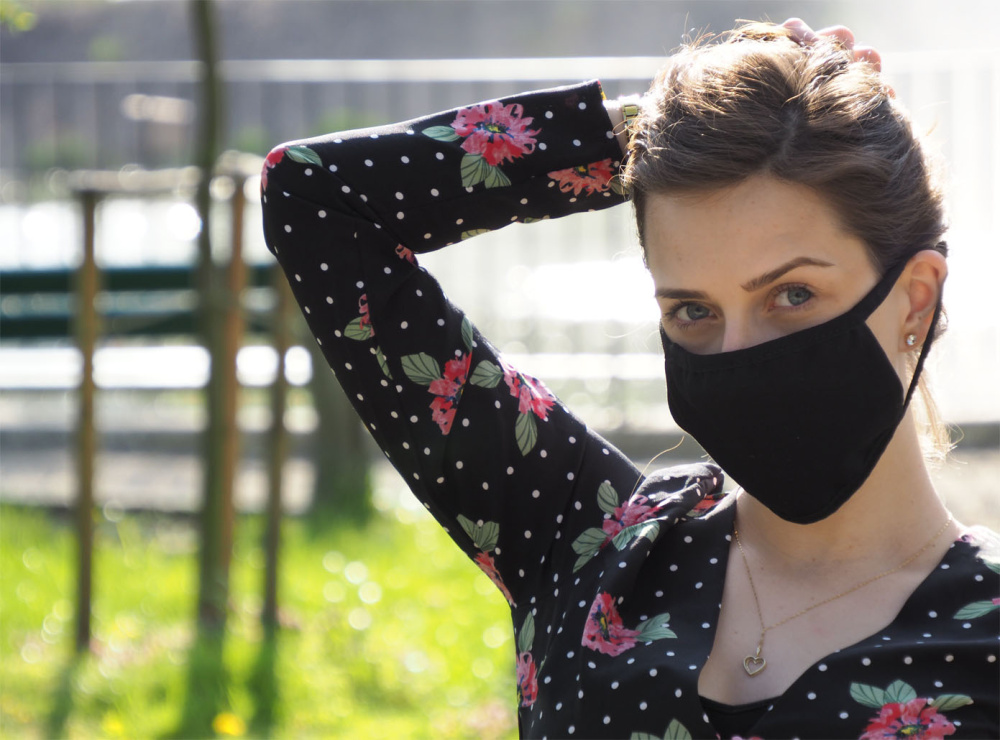 Logotrade corporate gift picture of: MARS PRO cotton mask (size L) with pocket and HEPA filter 1570165