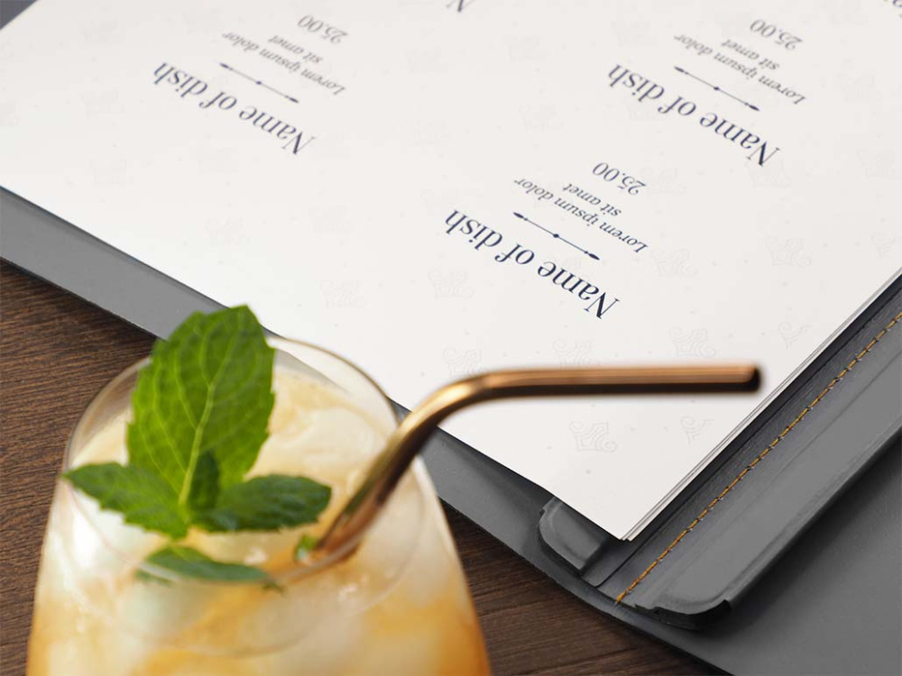 Logo trade corporate gifts picture of: Menu cover 1596094