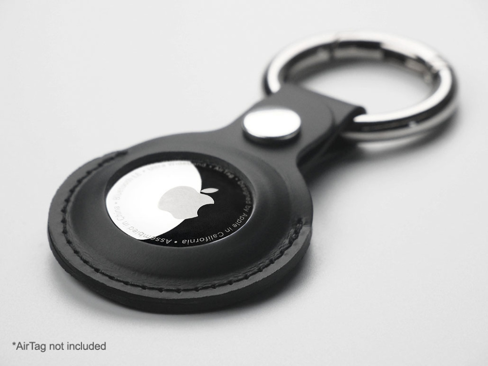 Logo trade corporate gifts image of: Keyring with holder for AirTag 1914094