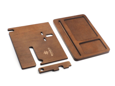 Logo trade promotional items image of: Wooden organiser 2016121
