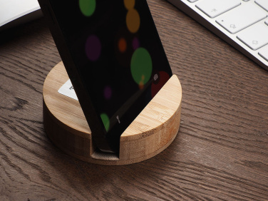 Logo trade business gifts image of: Wooden telephone stand 1833292