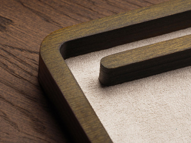 Logo trade corporate gifts image of: Wooden desk organiser 1818121