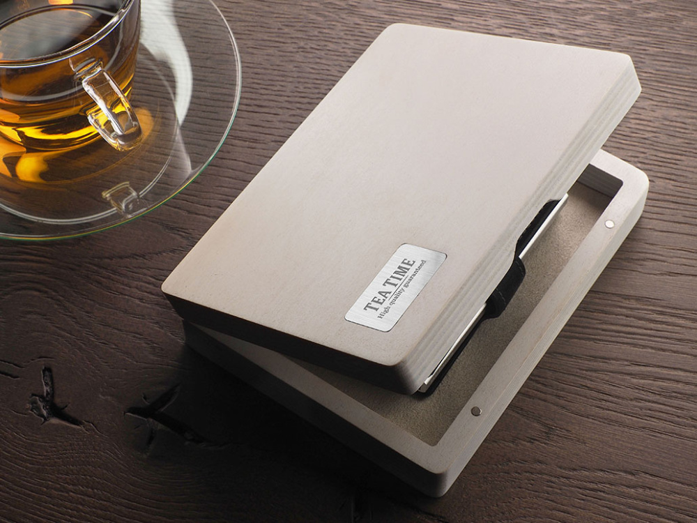 Logo trade promotional merchandise photo of: Wooden box 1819121