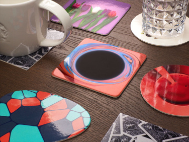 Logo trade promotional giveaway photo of: Printed paper coaster 1840117