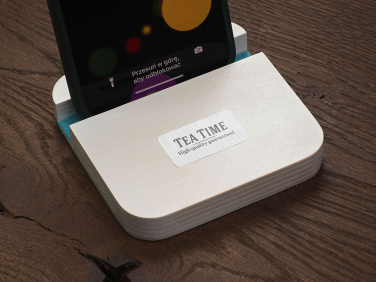 Logo trade promotional gifts image of: Wooden telephone stand 1847121