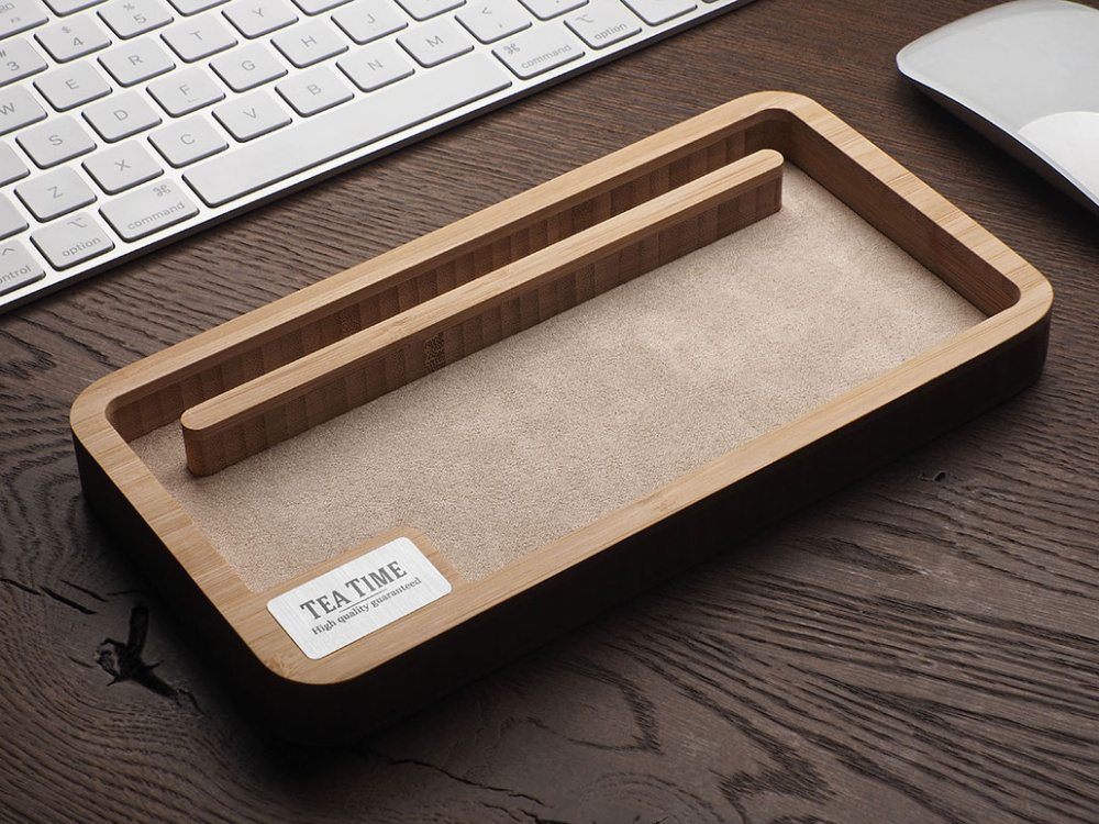 Logo trade business gift photo of: Wooden desk organiser 1818292