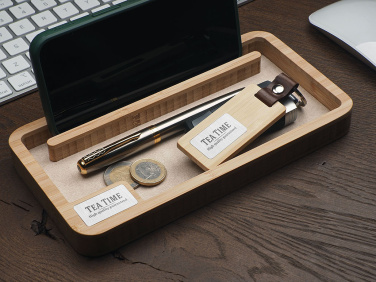 Logotrade promotional gift picture of: Wooden desk organiser 1818292