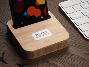 Logo trade promotional gift photo of: Wooden telephone stand 1848292