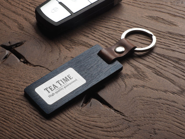 Logo trade promotional items image of: Wooden keyring 1853121