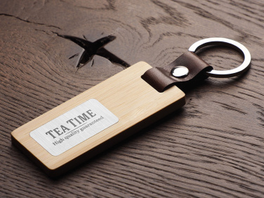 Logotrade promotional giveaway image of: Wooden keyring 1853292