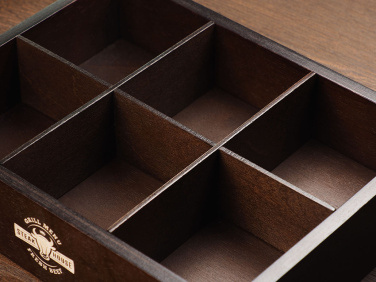Logo trade promotional giveaways image of: Wooden box 1870121